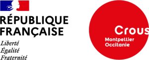 Logos Marianne + Crous Montpellier-Occitanie